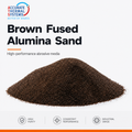 Industrial brown fused alumina sand abrasive media from Accurate Thermal Systems